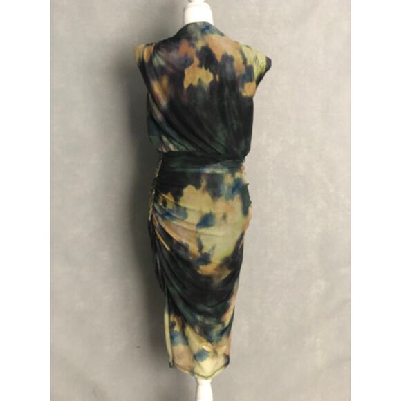 Bar III Mock Neck Dress Women's Petite Large in Dani Dye NEW - Picture 5 of 8